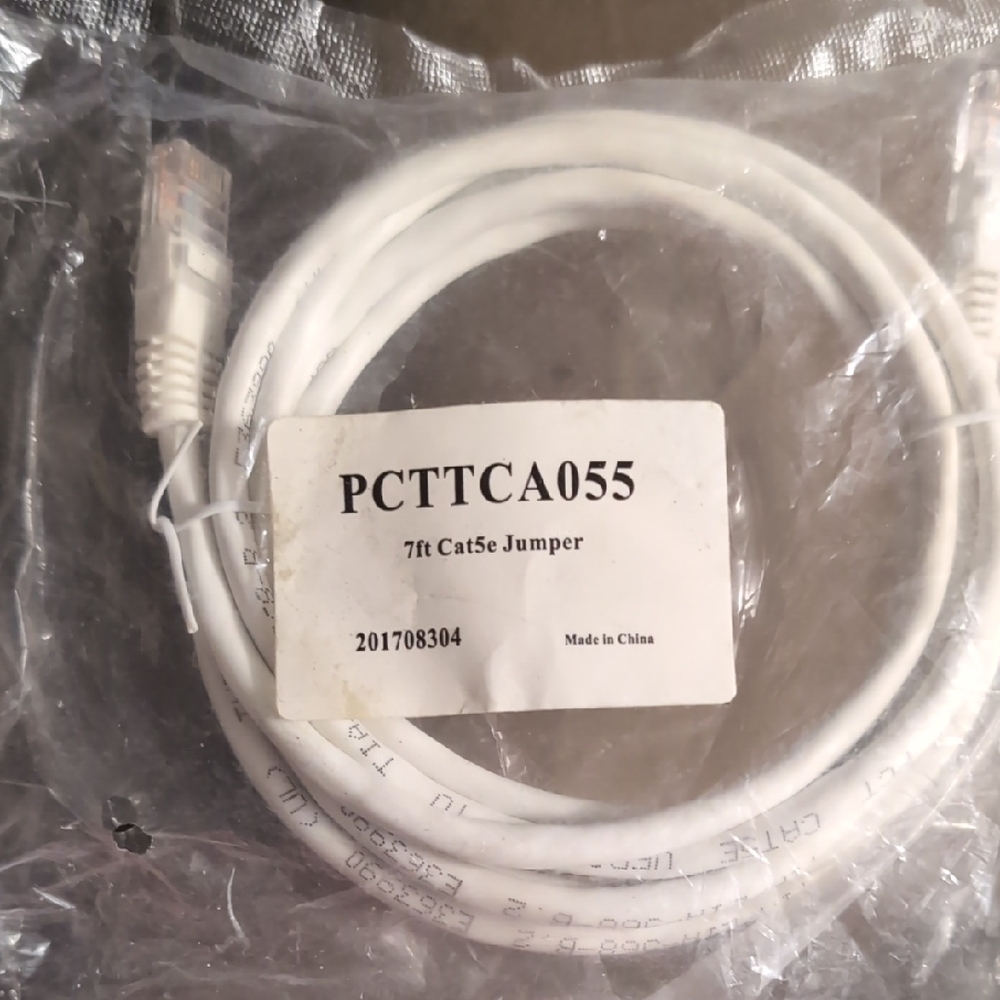 White Cat5e Jumper Cable